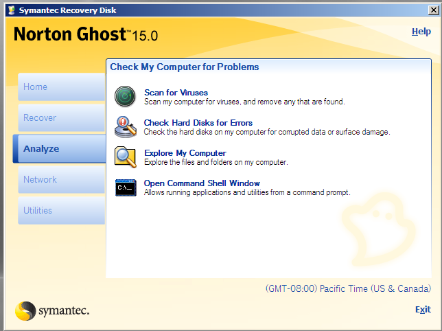Norton ghost recovery disk